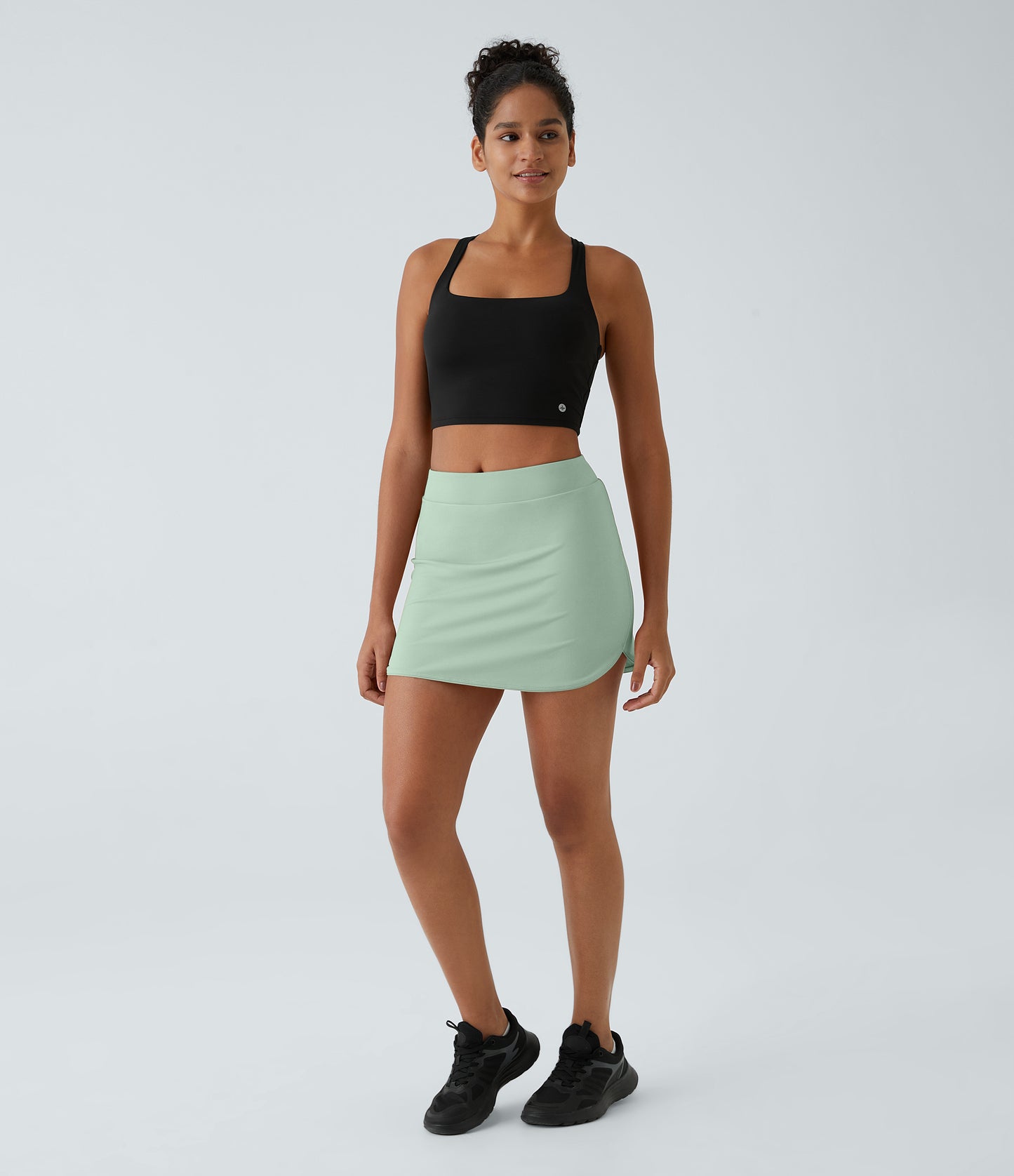 Everyday High Waisted Side Pocket 2-in-1 Micro Mini Golf Skirt-Clarity