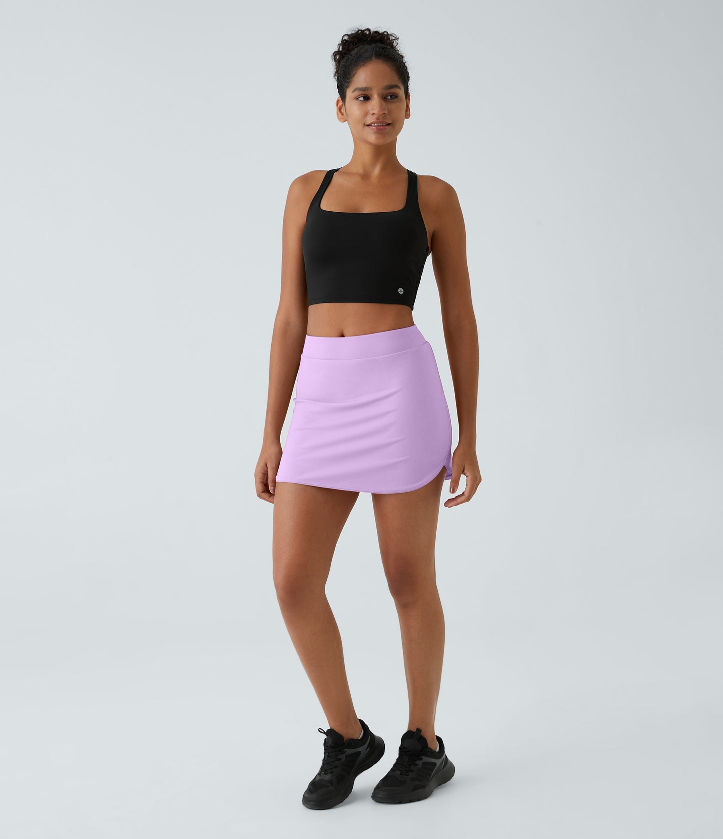 Everyday High Waisted Side Pocket 2-in-1 Micro Mini Golf Skirt-Clarity
