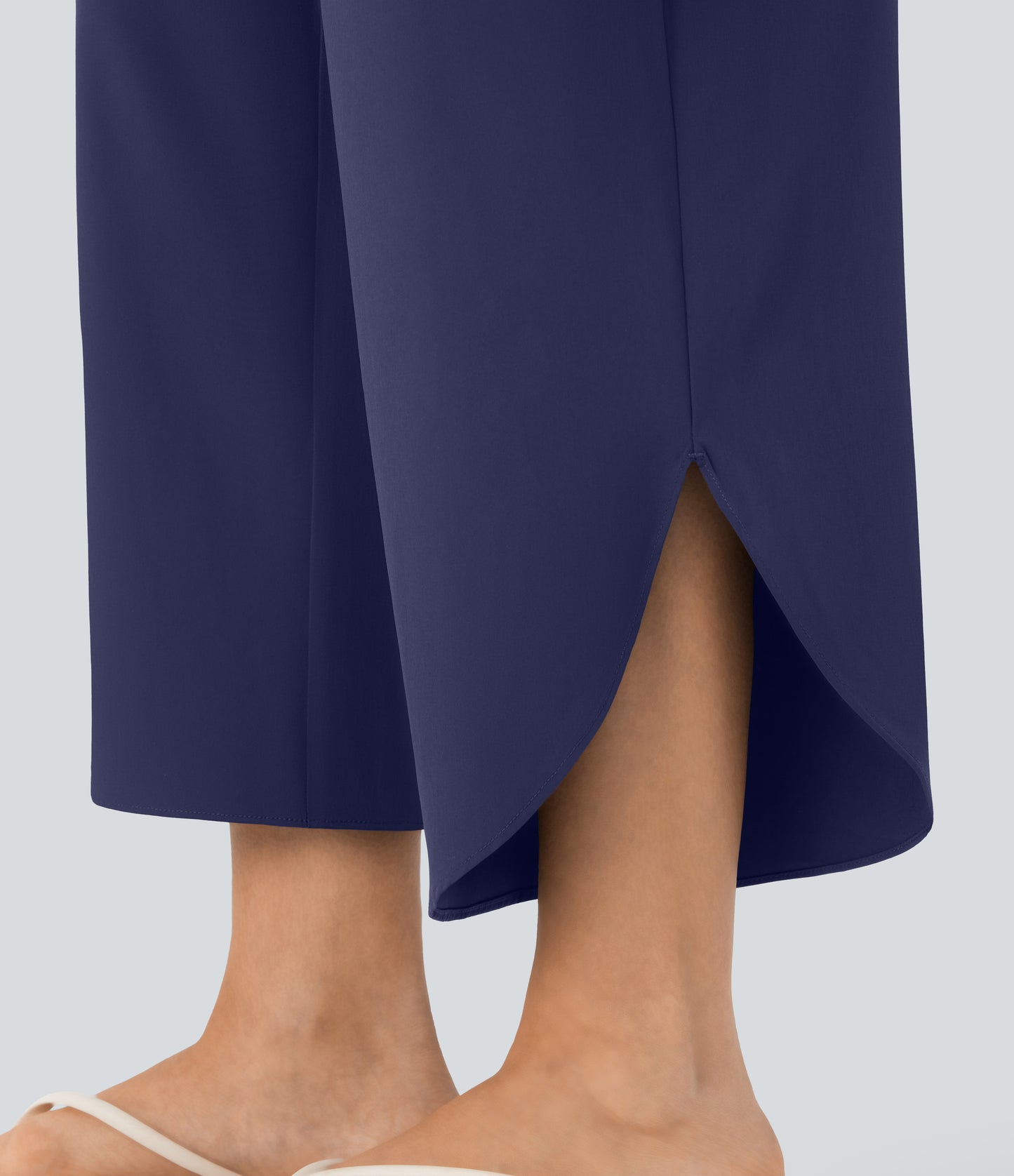 High Waisted Tummy Control Pocket Hem Quick Dry Pants