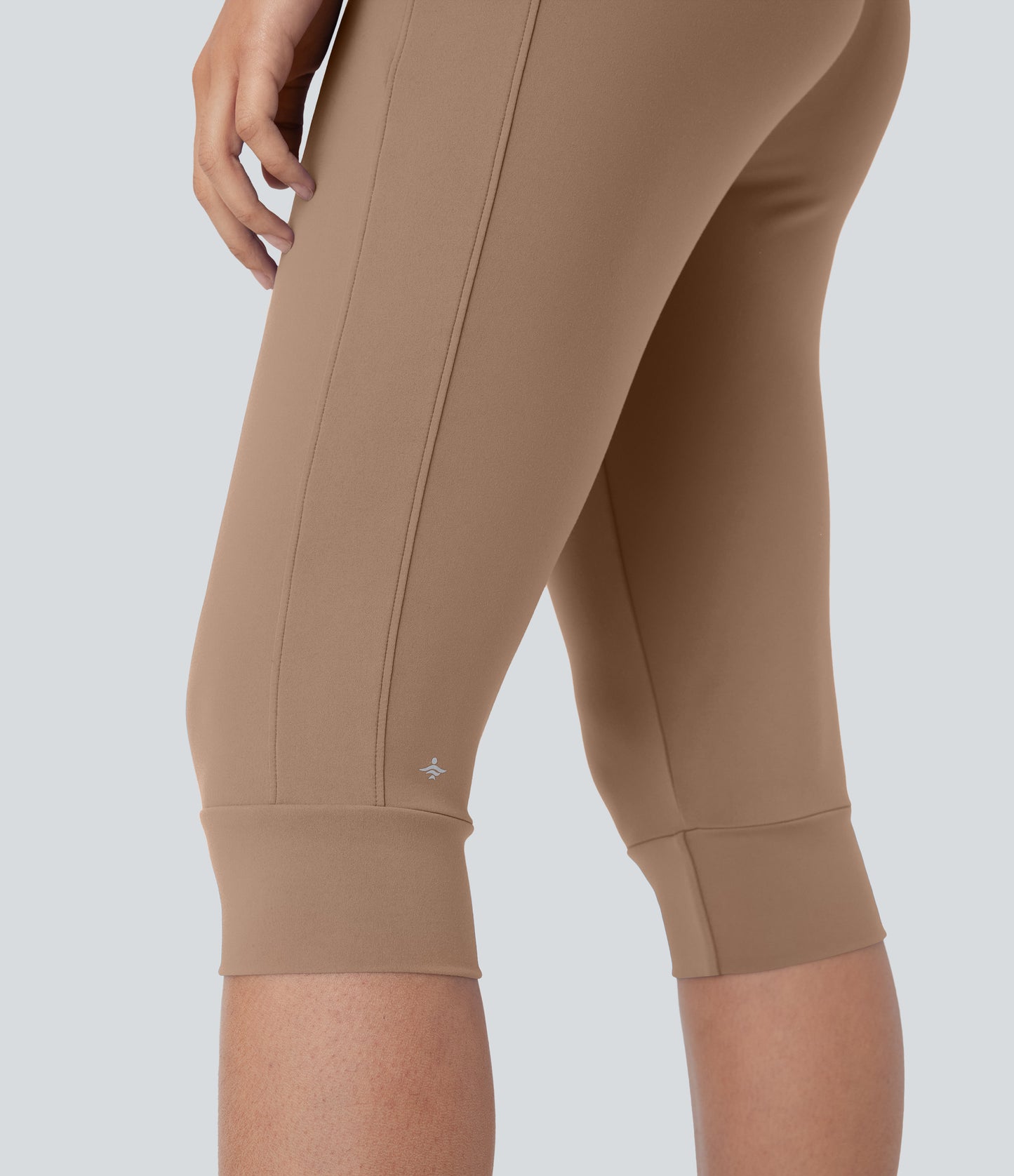 High Waisted Drawstring Pocket Yoga Pedal Pusher Joggers