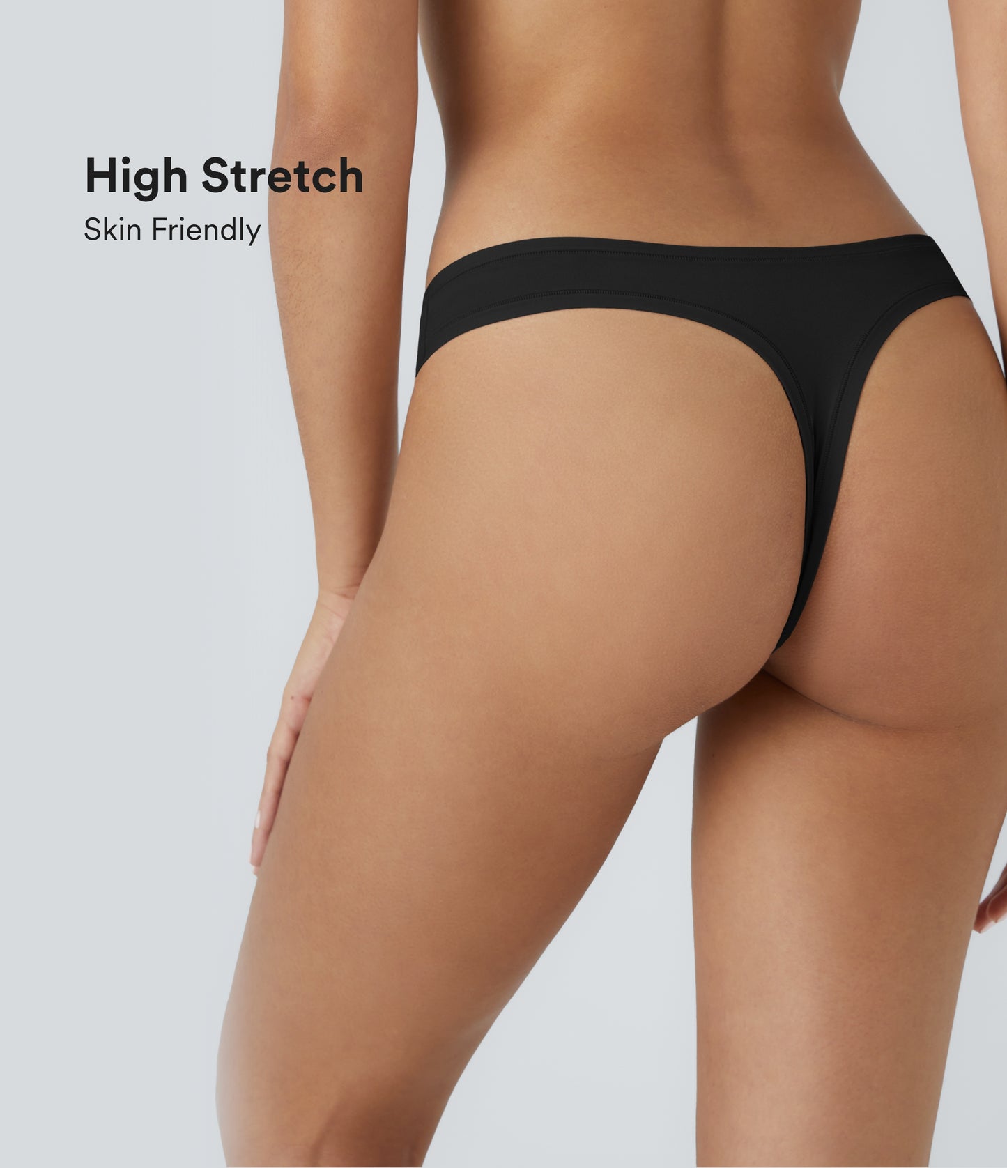High Stretch Low Rise Solid Lounge Thong