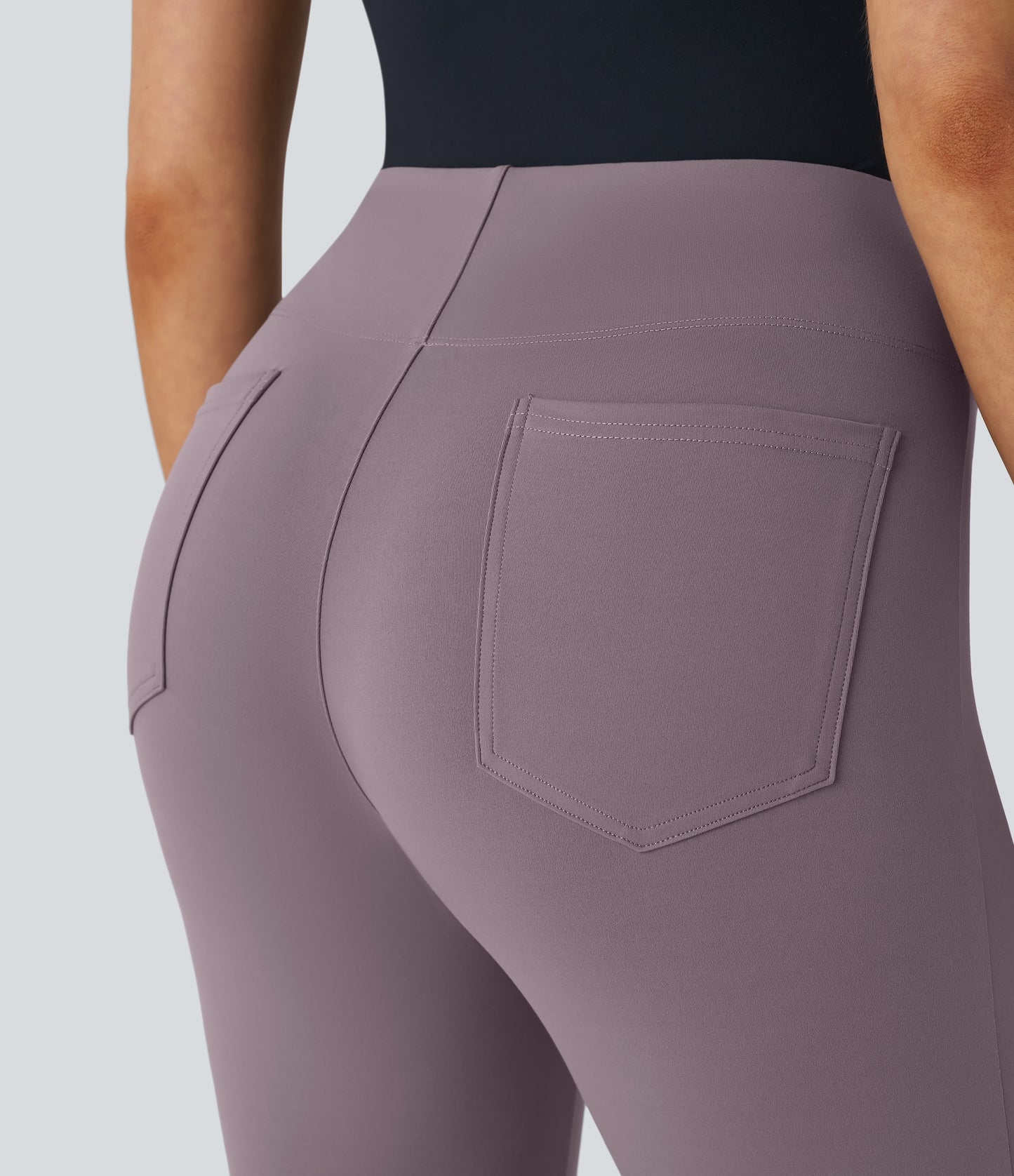 High Waisted Pocket Tapered Work Pants