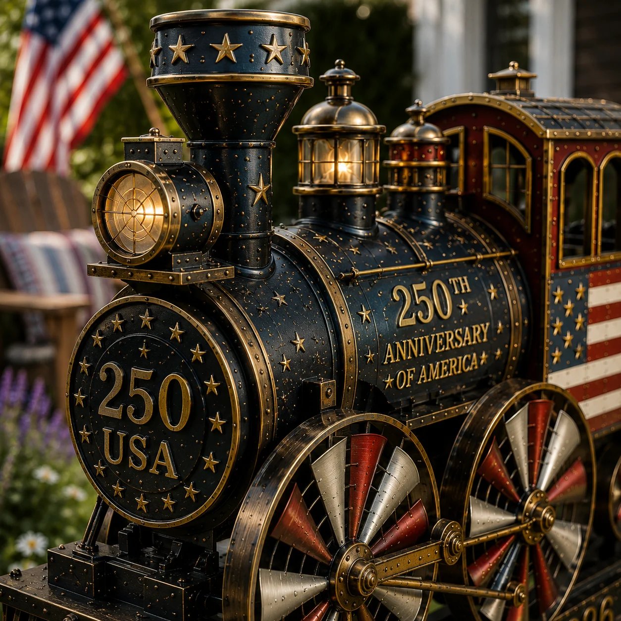 đ„Limited time 50% OFFđ„đUSA 250 âLiberty Expressâ Train Garden Wind Spinner