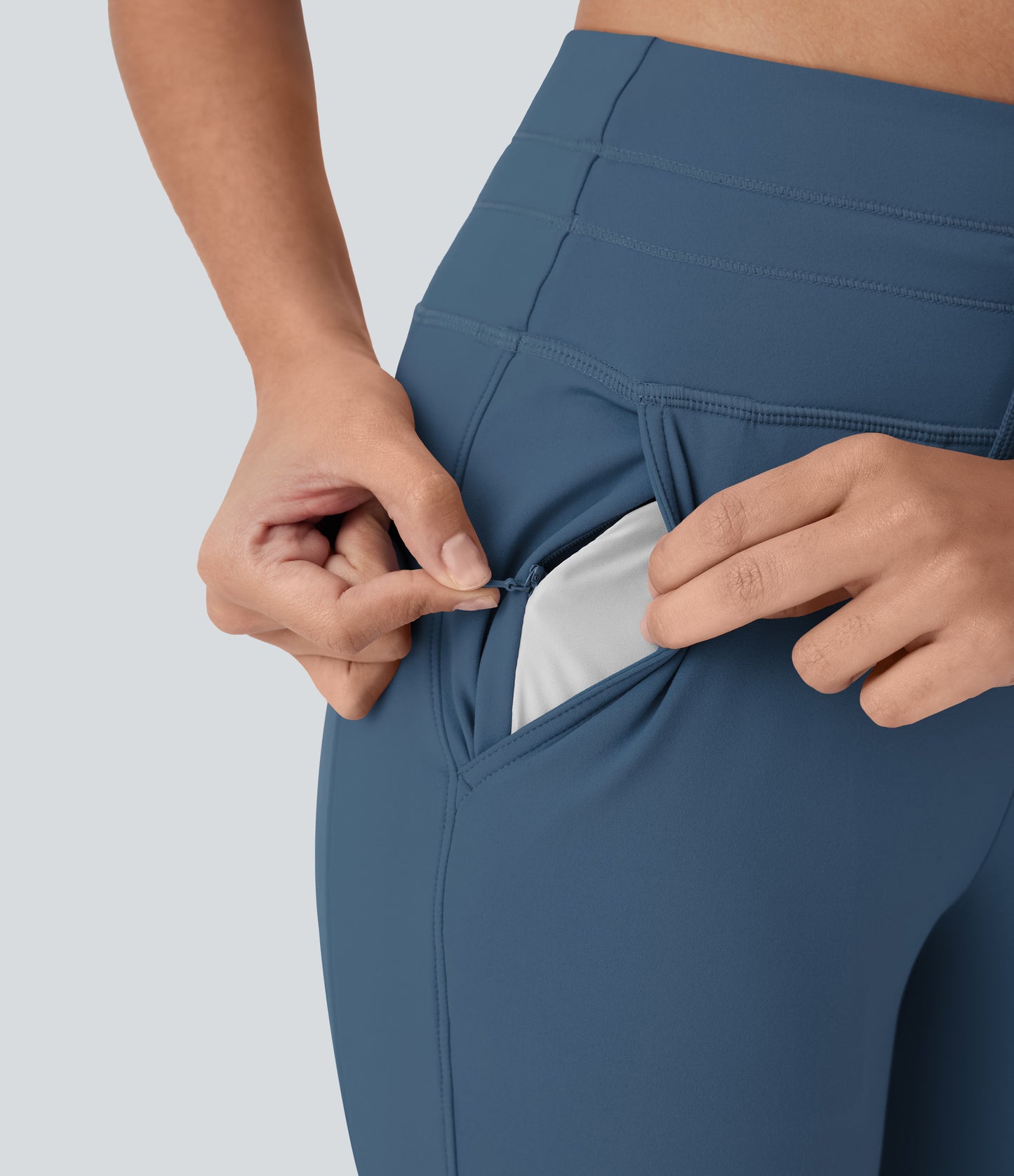 High Waisted Drawstring Pocket Yoga Pedal Pusher Joggers