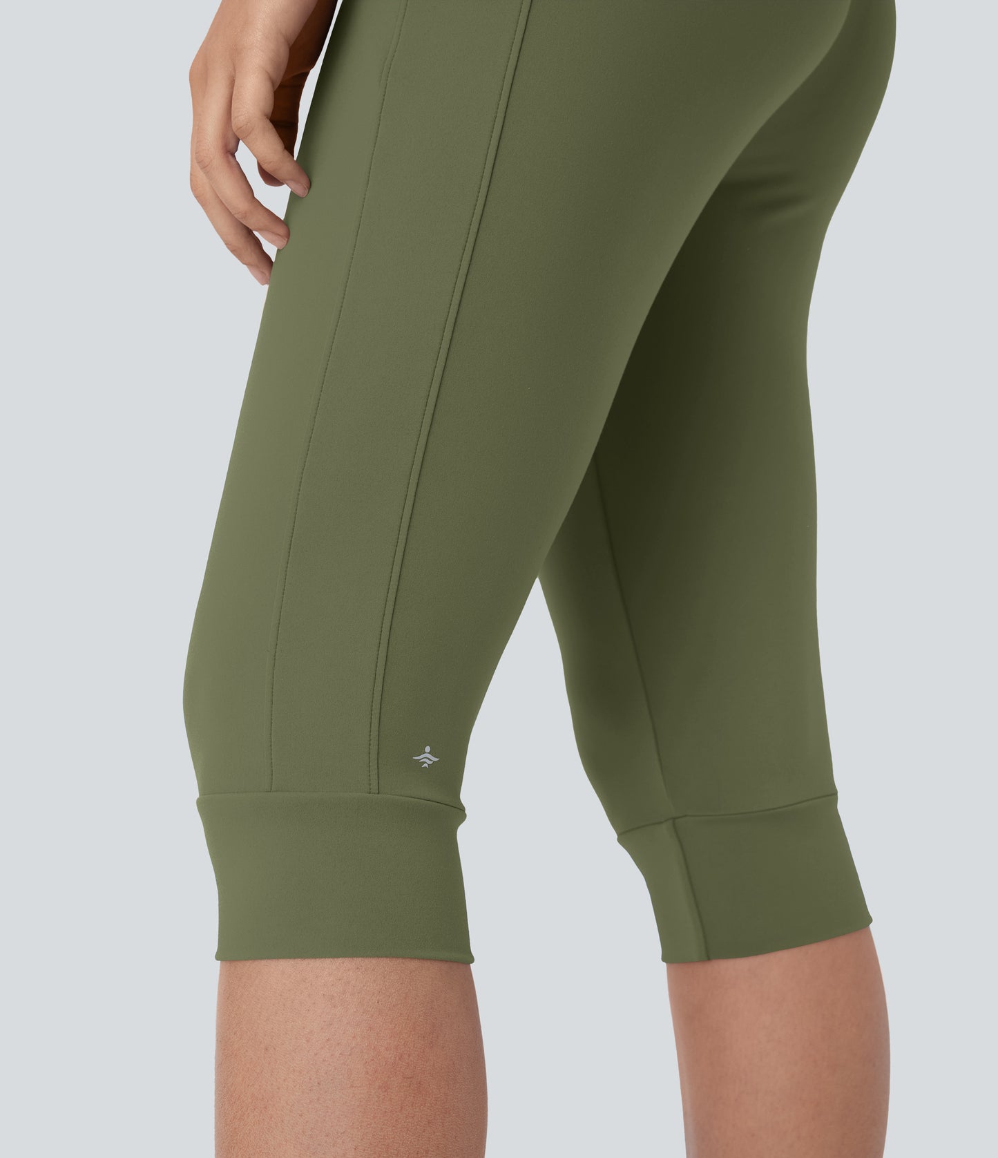 High Waisted Drawstring Pocket Yoga Pedal Pusher Joggers
