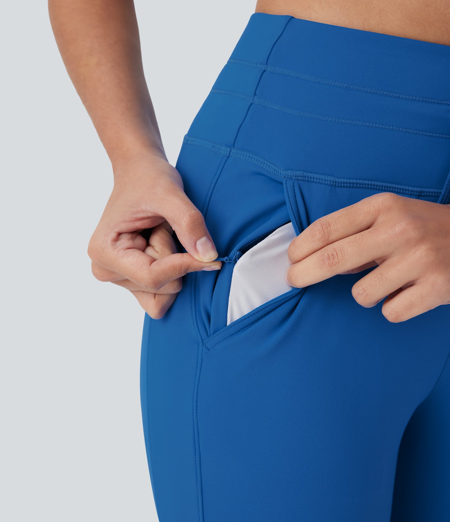 High Waisted Drawstring Pocket Yoga Pedal Pusher Joggers