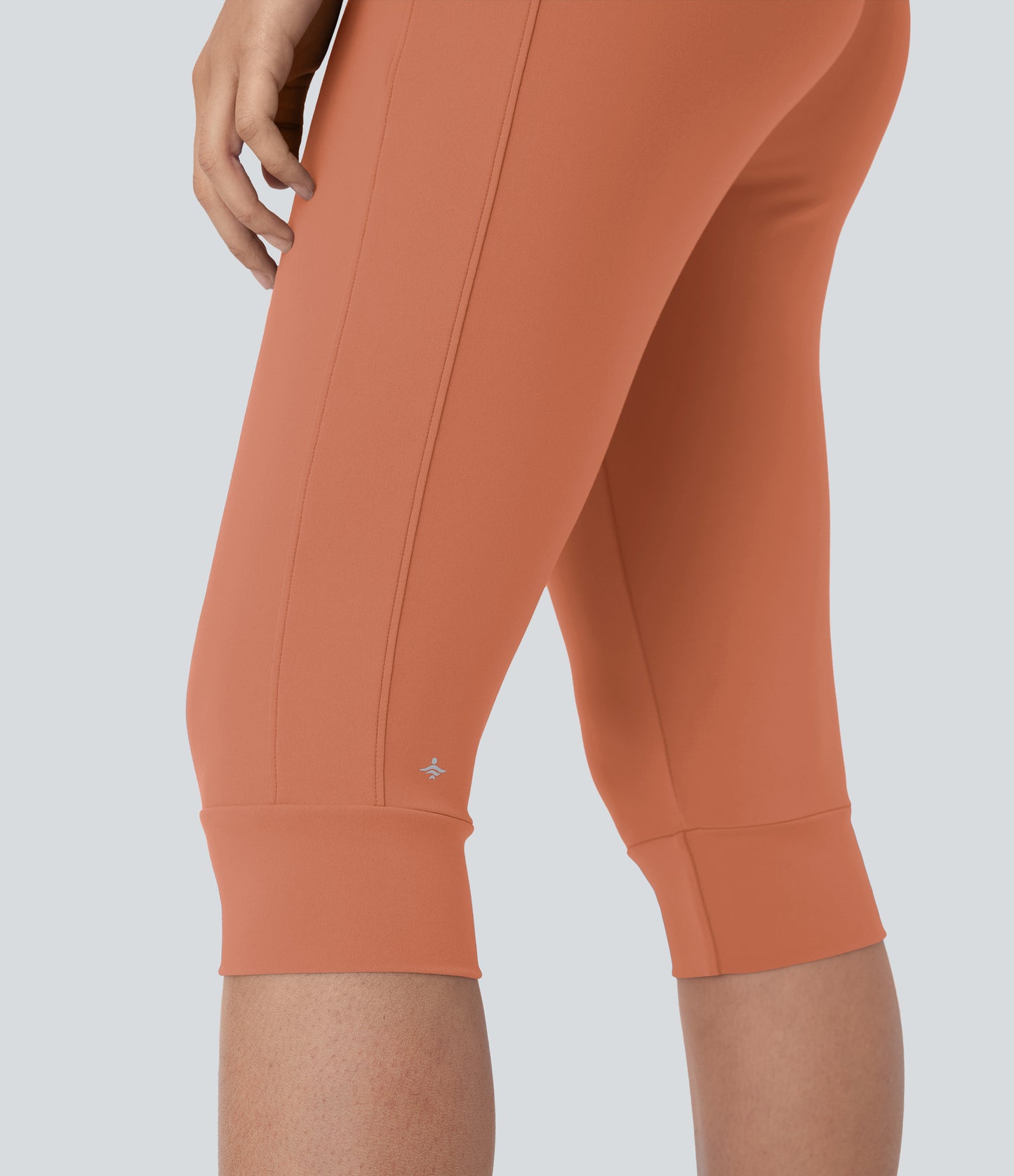 High Waisted Drawstring Pocket Yoga Pedal Pusher Joggers
