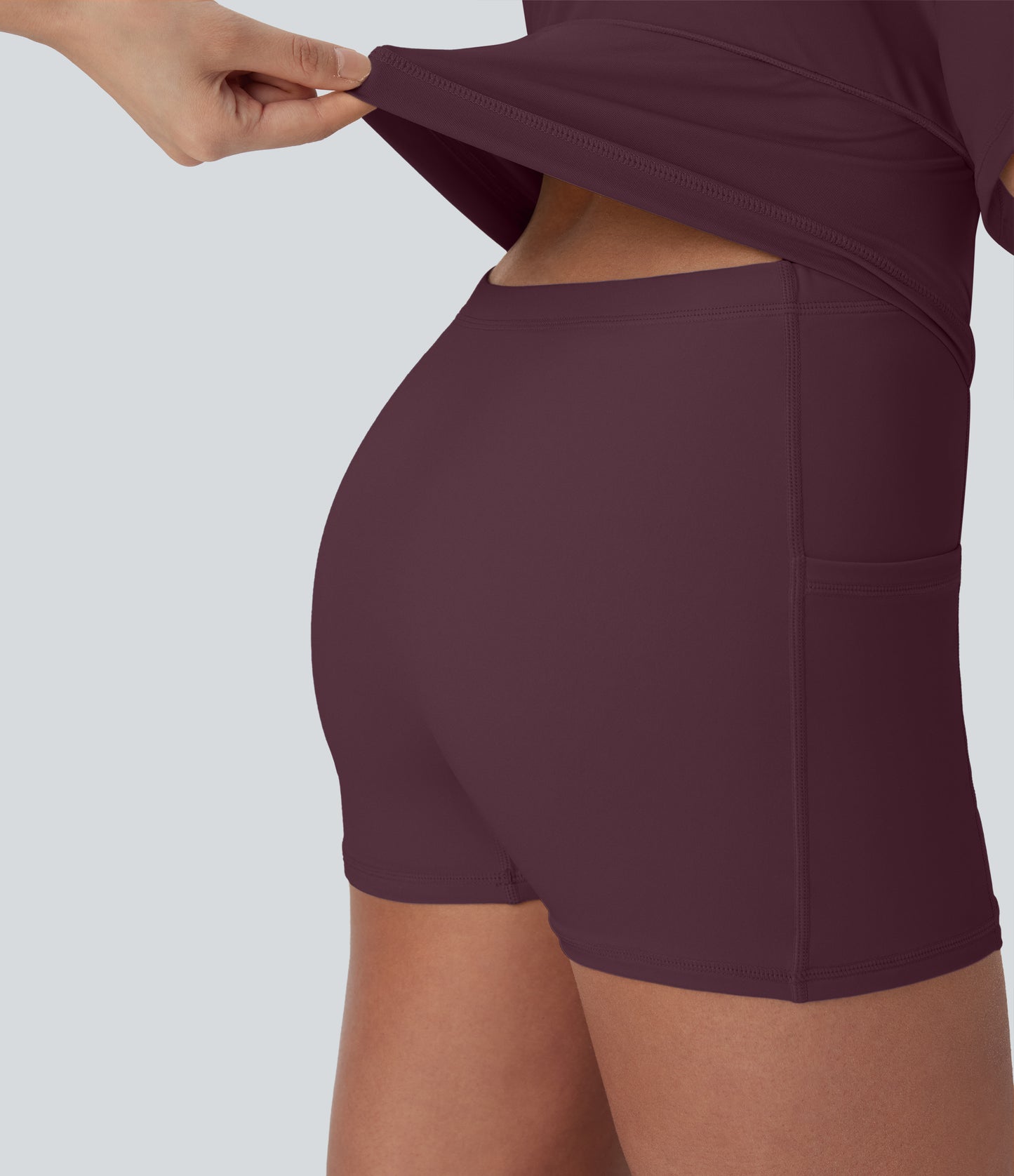 U Neck 2-in-1 Pocket Mini Cool Touch Dance Active Dress-Easy Peezy