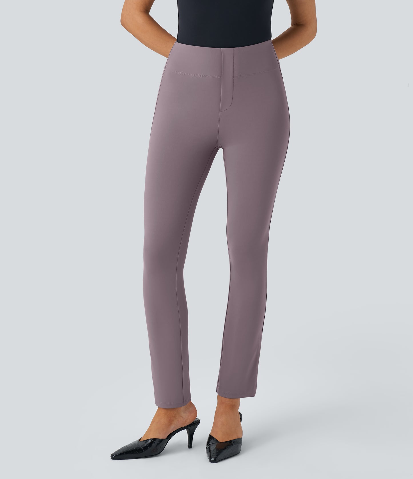 High Waisted Pocket Tapered Work Pants