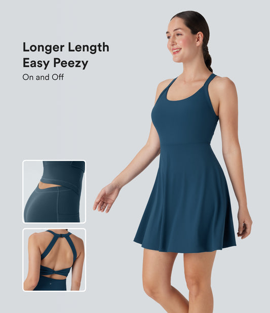 Flare Dance Active Dress-Longer Length-Easy Peezy Edition-D/DD/DDD/F Cups