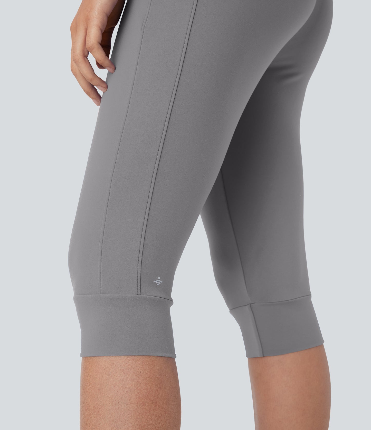 High Waisted Drawstring Pocket Yoga Pedal Pusher Joggers