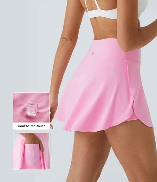 Pocket 2-in-1 Cool Touch Tennis Skirt-Lucid-Longer Length-UPF50+