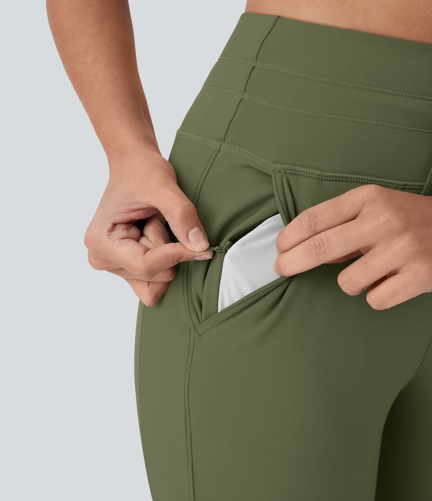 High Waisted Drawstring Pocket Yoga Pedal Pusher Joggers
