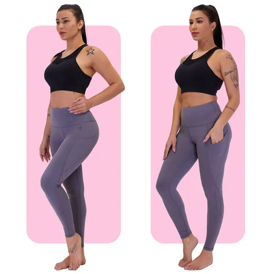 1/3 Pack Plus Size Leggings for Women with Pockets - High Wais Breathable & Stretchy Yoga Pants for Summer Casual & Workout Wear