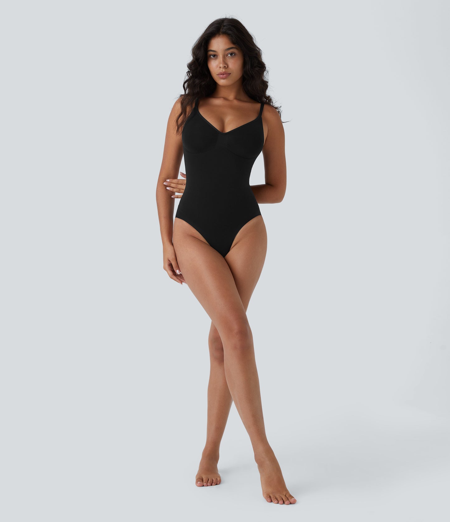 Seamless Flow Tummy Control Snap Closure Lounge Sculpting Shapewear Bodysuit