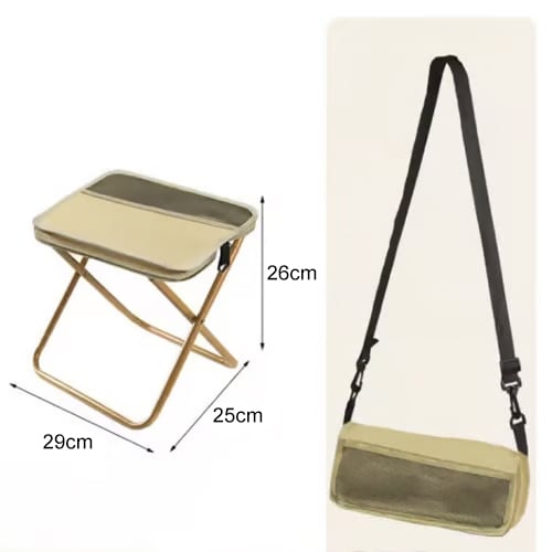 HOT SALE🔥 Portable Stool for Mountaineering and Hiking, Foldable Stool with Carrying Bag
