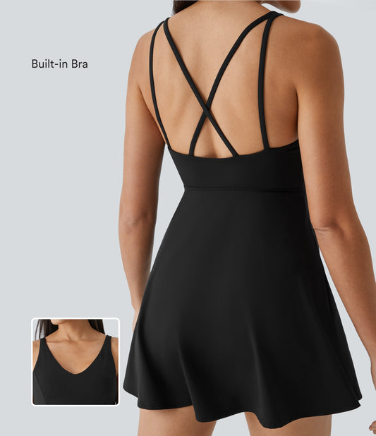 2-Piece Pocket Dance Active Dress