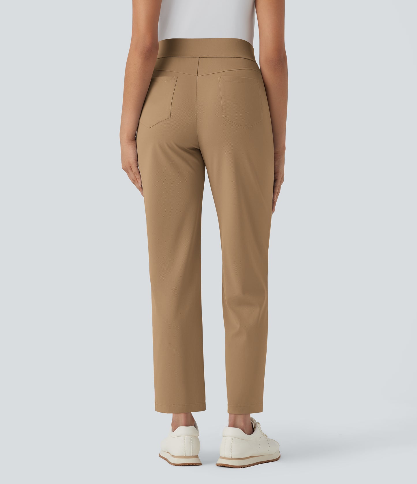 Mid High Waisted Pockets Quick Dry Golf Pants-Golf Tee-UPF40+
