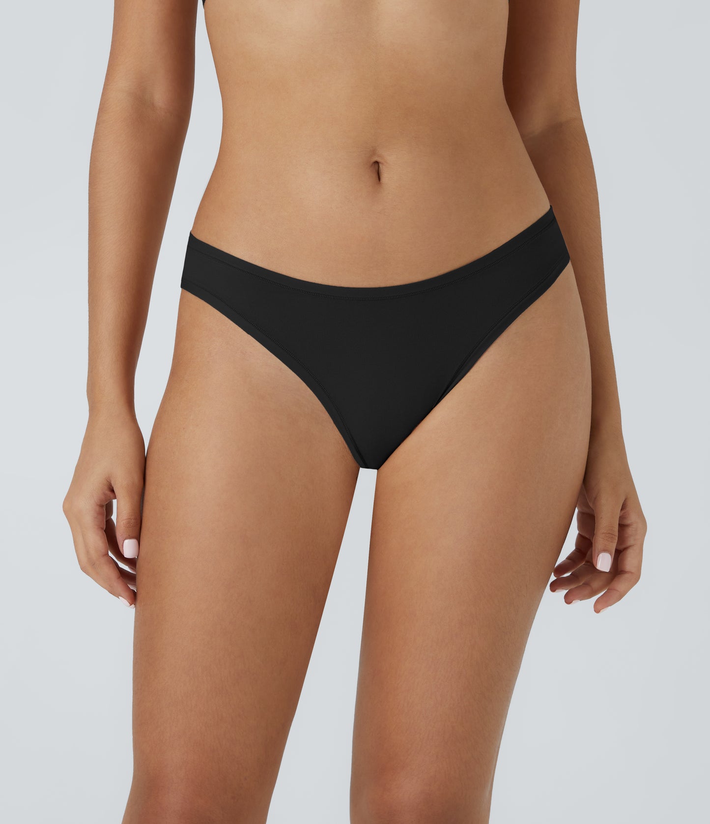 High Stretch Low Rise Solid Lounge Thong