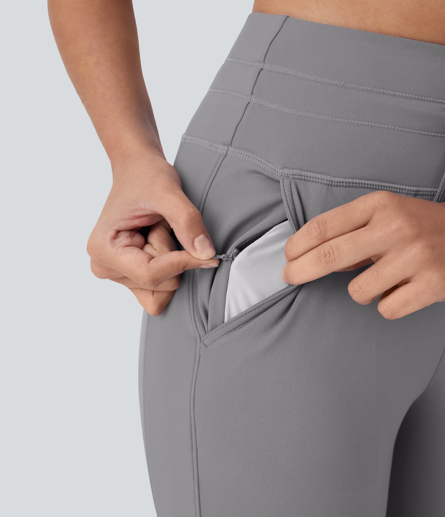 High Waisted Drawstring Pocket Yoga Pedal Pusher Joggers
