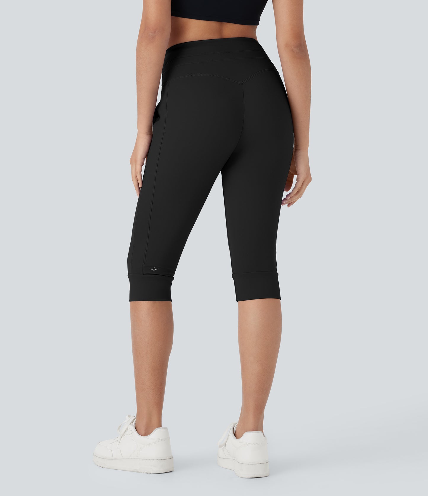 High Waisted Drawstring Pocket Yoga Pedal Pusher Joggers