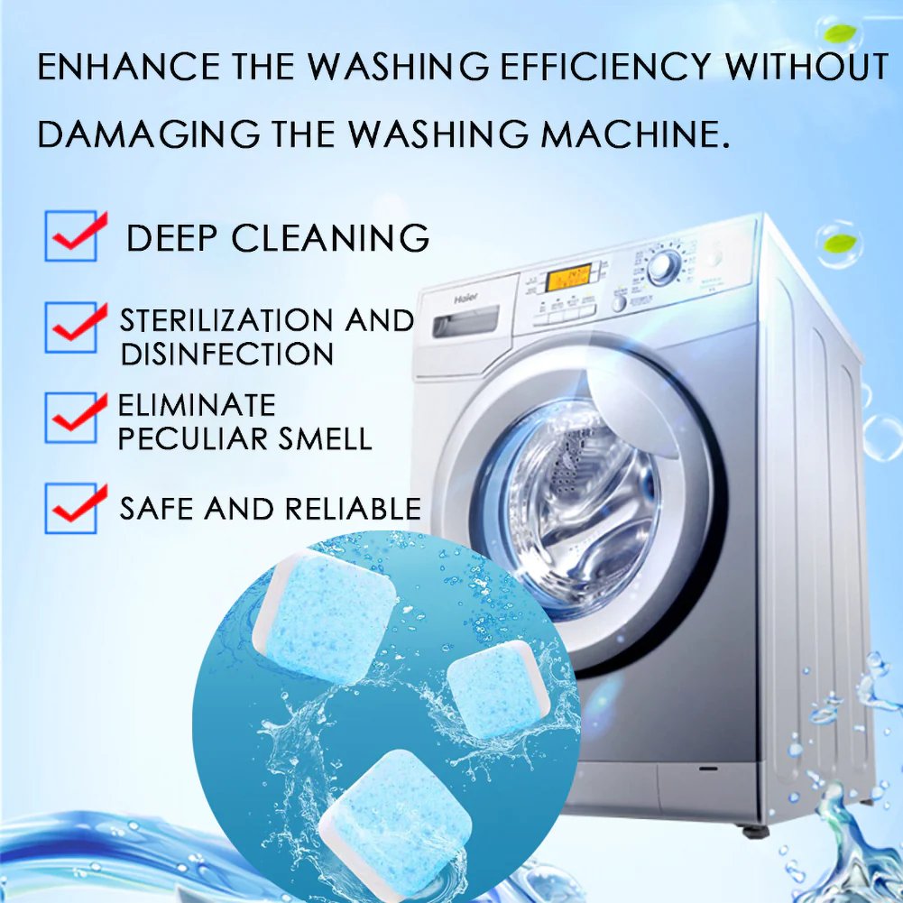 đ„ Powerful Washer Deep Cleaner Tablets â Eliminate Hidden Bacteria & Bad Smells Fast