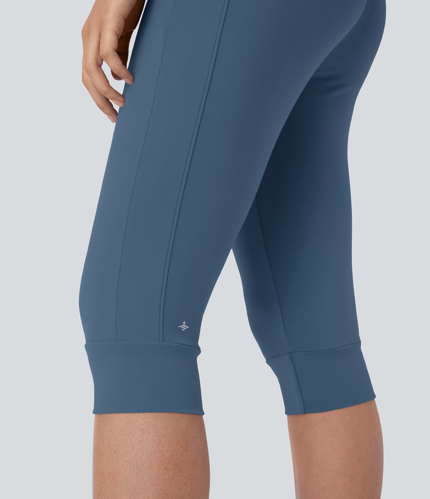 High Waisted Drawstring Pocket Yoga Pedal Pusher Joggers