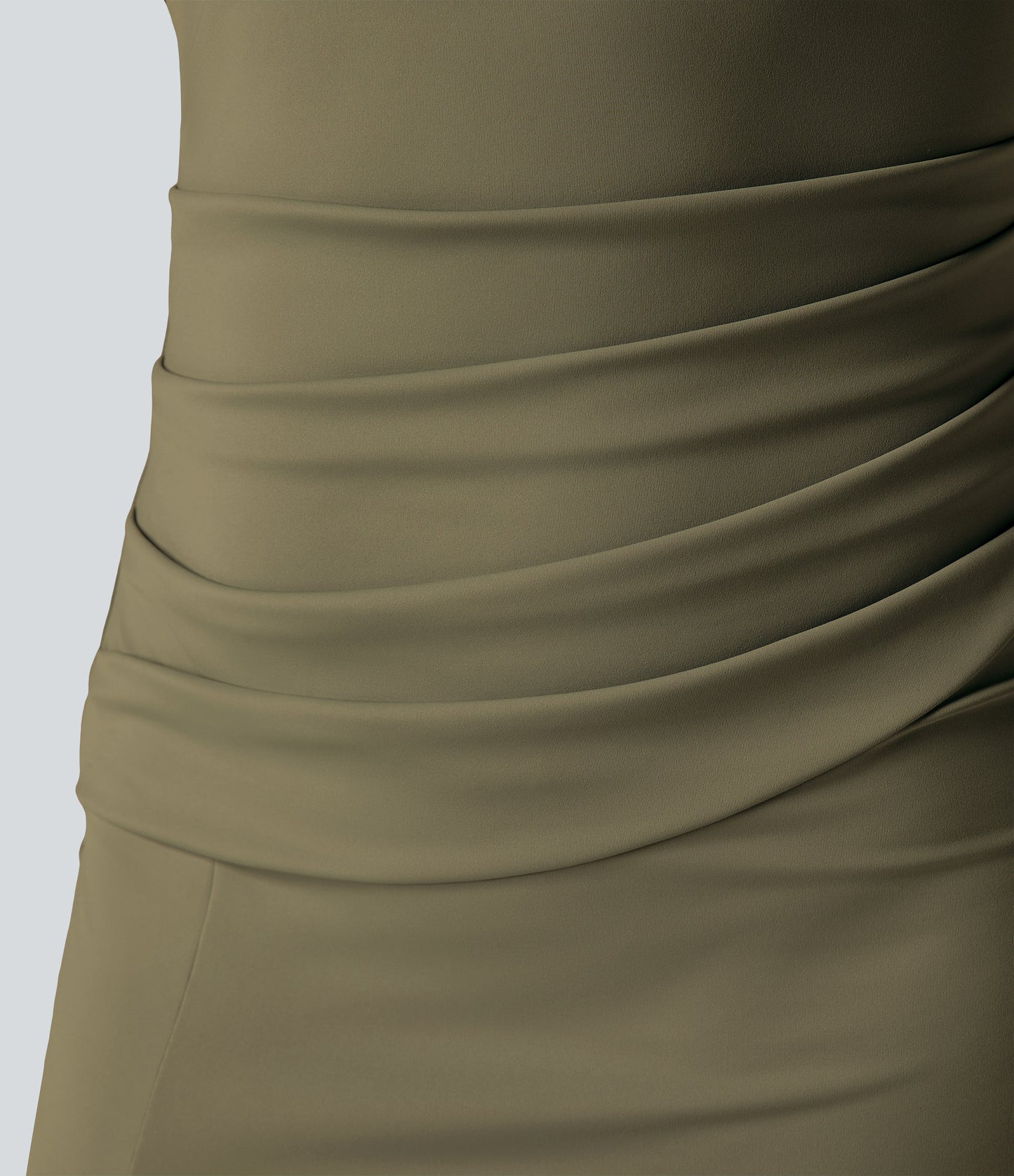 Square Neck Backless Corset Ruched Split Bodycon Midi Cool Touch Bridesmaid and Wedding Guest Dress