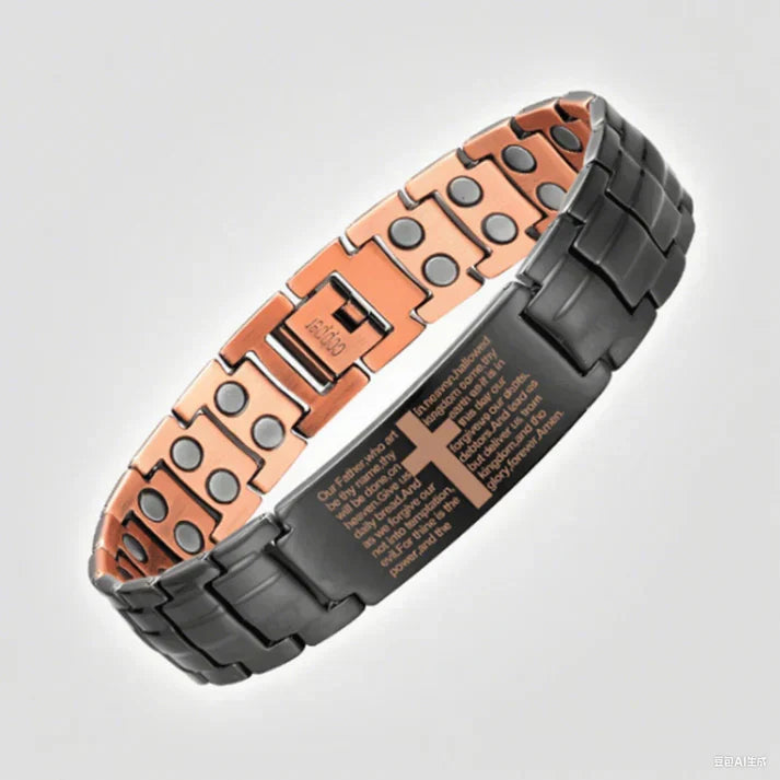 🔥🔥2026 Newest 99.99% Copper magnetic bracelet--Relieve fatigue and promote blood circulation