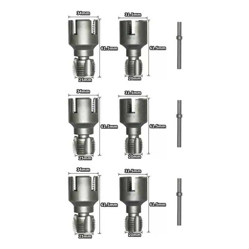1/2'' and 3/4'' Water pipe internal and external integrated threader