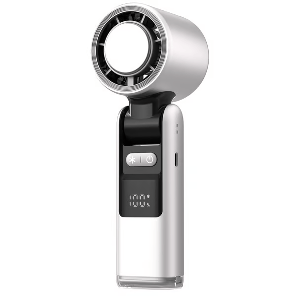 🌀Summer Hot Sale- Multifunction Portable Handheld Turbo Ice-Cooling Fan | AC-Like Gel Pad Tech❄️
