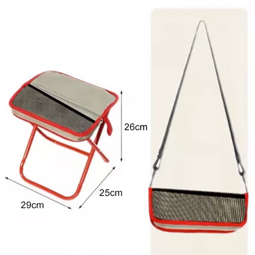 HOT SALE🔥 Portable Stool for Mountaineering and Hiking, Foldable Stool with Carrying Bag
