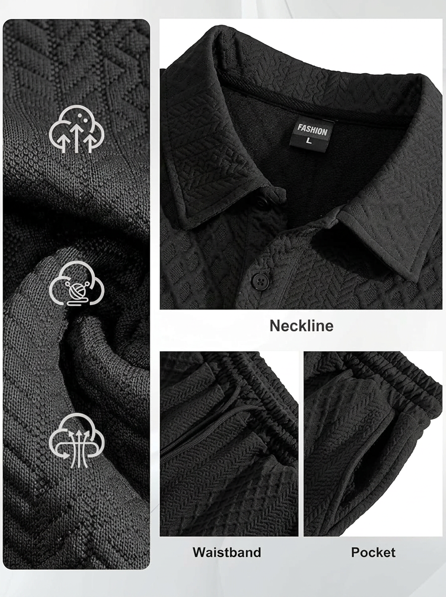 Men's 2 Pieces Outfits Casual Polo Shirt and Shorts Set Collar Athletic Jogging Summer Tracksuit