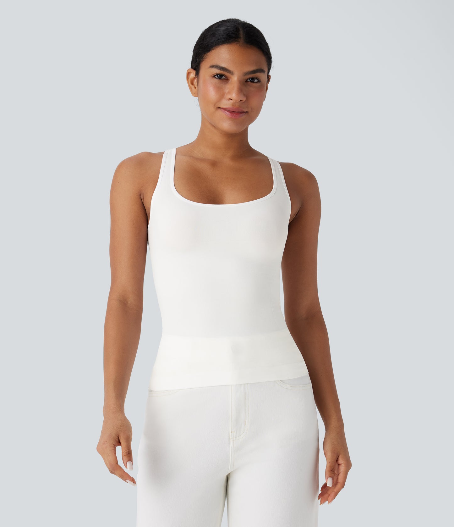 Seamless Flow Square Neck Lounge Shapewear Tank Top