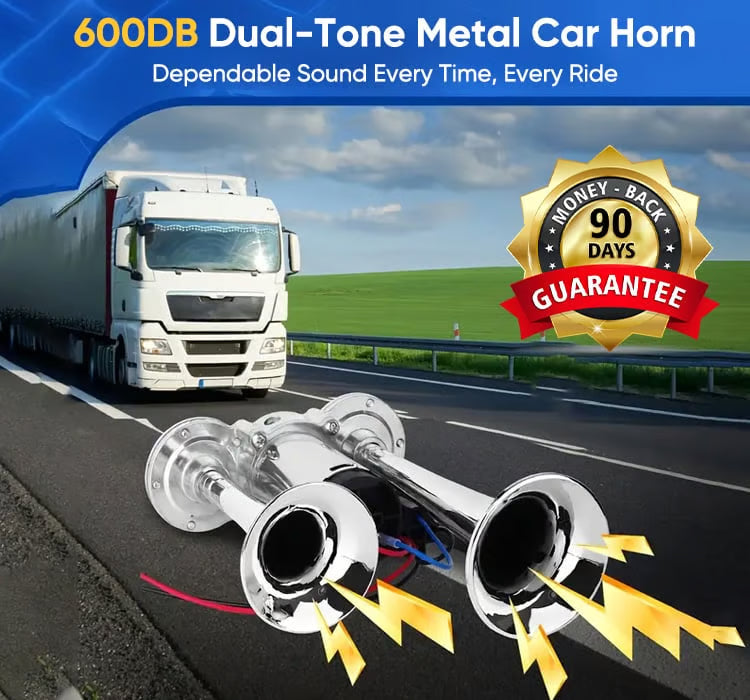⏰Last Day 60% OFF--600DB Dual-Tone Metal Car Horn⚡⚡