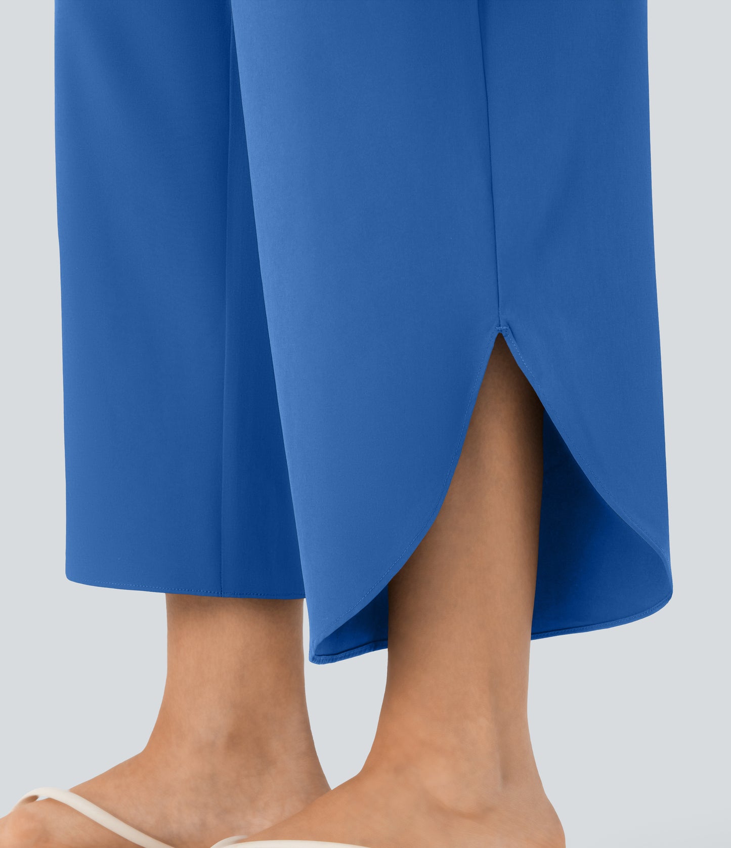High Waisted Tummy Control Pocket Hem Quick Dry Pants
