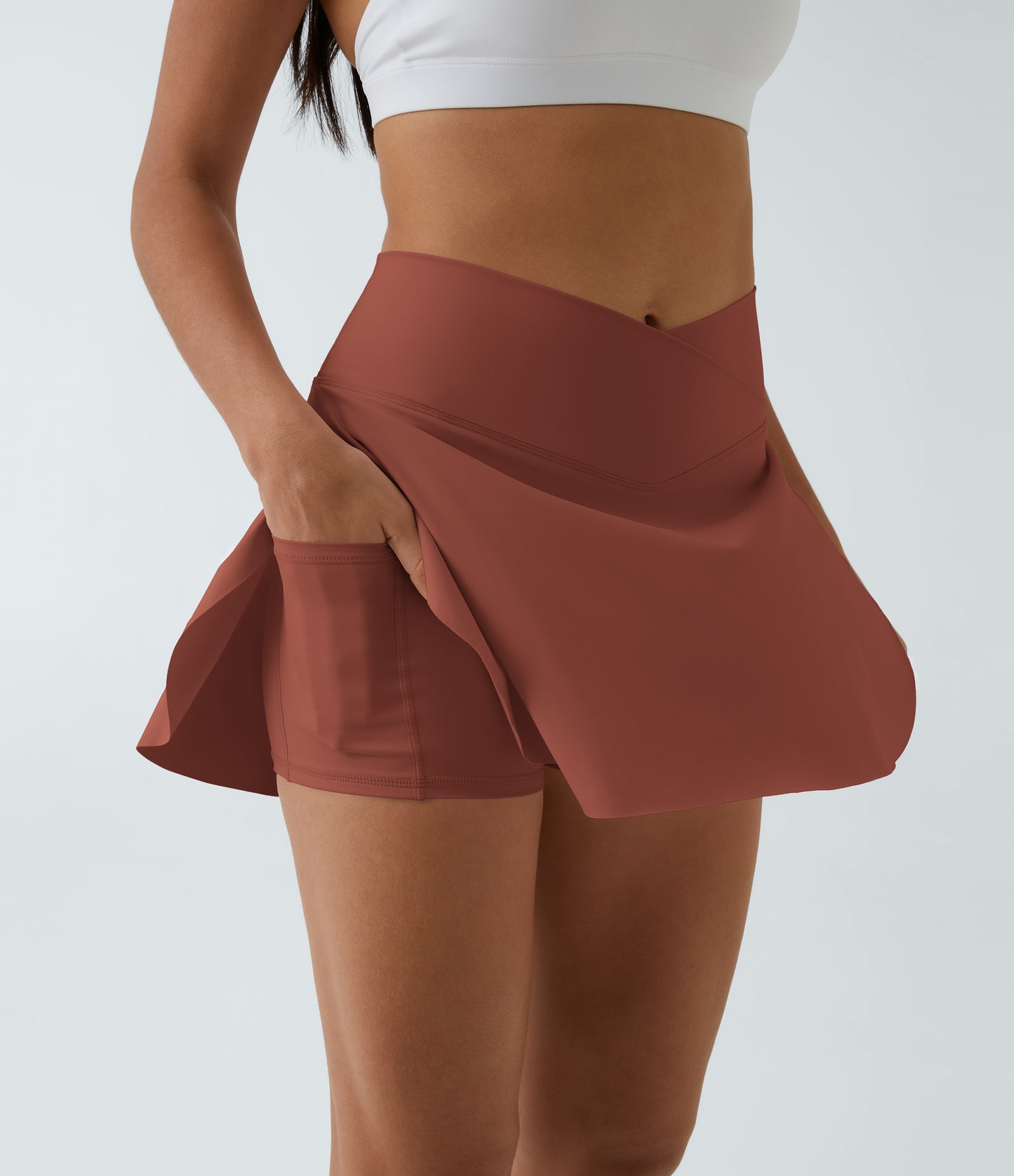 Pocket 2-in-1 Cool Touch Tennis Skirt-Lucid-Longer Length-UPF50+