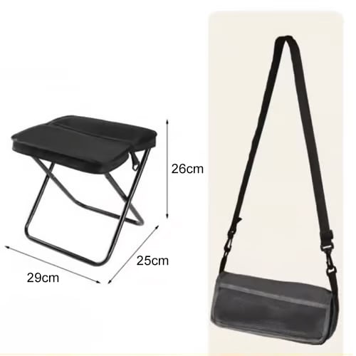 HOT SALE🔥 Portable Stool for Mountaineering and Hiking, Foldable Stool with Carrying Bag