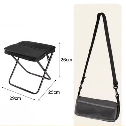 HOT SALE🔥 Portable Stool for Mountaineering and Hiking, Foldable Stool with Carrying Bag