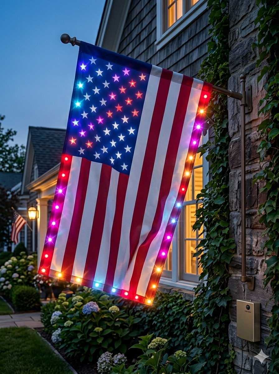 🦅 Illuminated 250th Anniversary USA Commemorative Flag - Premium LED Edition (3x5 Ft)