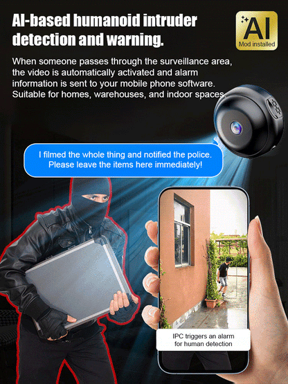 💥 Mini Hidden Camera with Night Vision | Instant Setup | Real-Time Monitoring |📱 HD Clarity