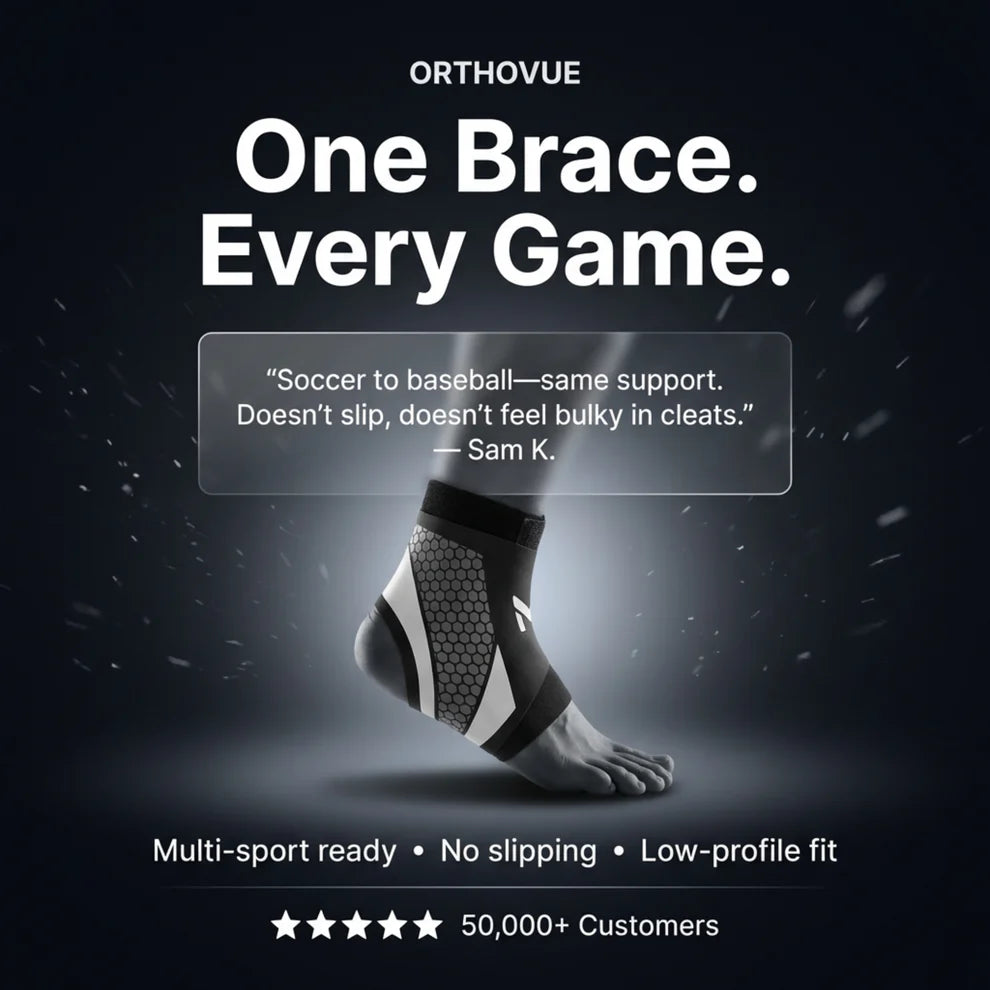 🔥50% OFF THIS WEEK PROMOTIONS🔥No-Slip Ankle Support That Works All Day—Without the Bulk