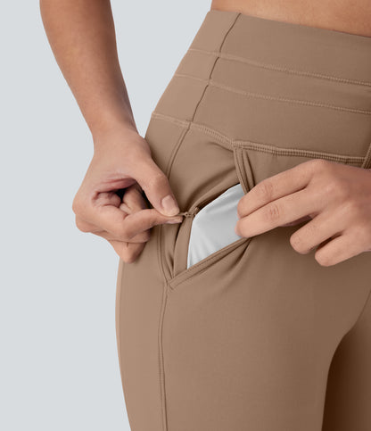 High Waisted Drawstring Pocket Yoga Pedal Pusher Joggers