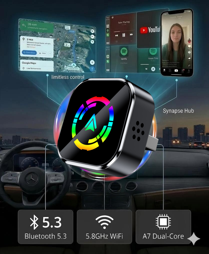 Rainmond Mini Cube 3.0 Wireless CarPlay/Android Auto Adapter