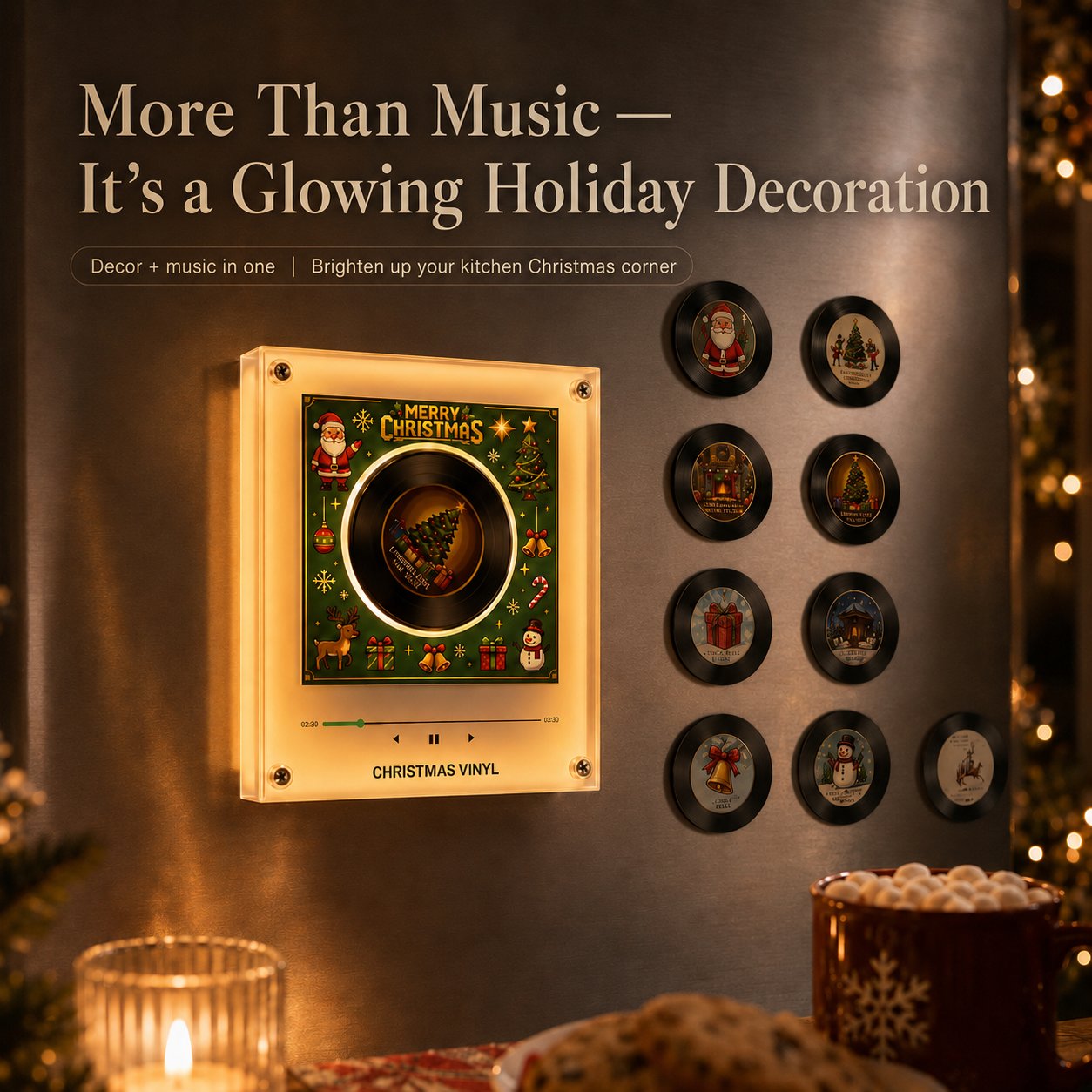 🎄 Christmas Magnetic Vinyl Jukebox