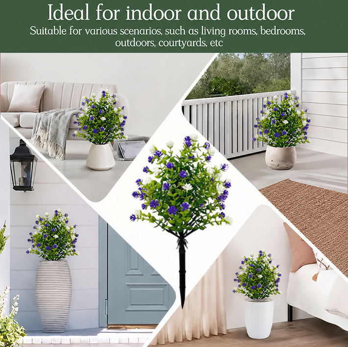 🎁Last Day Sale - 50% Off🔥Artificial Potted Trees With Ground Stakes🌼