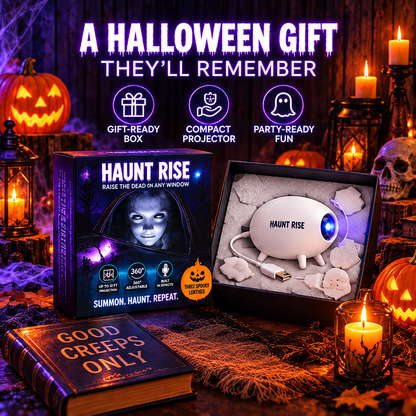 🏅100K+ Sold 🎃 Halloween Window Projector 👻 16 Spooky Films USB Powered Holiday Decor