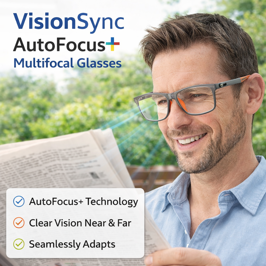 🏆AutoFocus+ Multifocal Glasses🔥Ultra Light Highgrade Reading Glasses👍Blocks Blue Light, Radiation, and ultraviolet rays, Relieves Eye Fatigue👓️