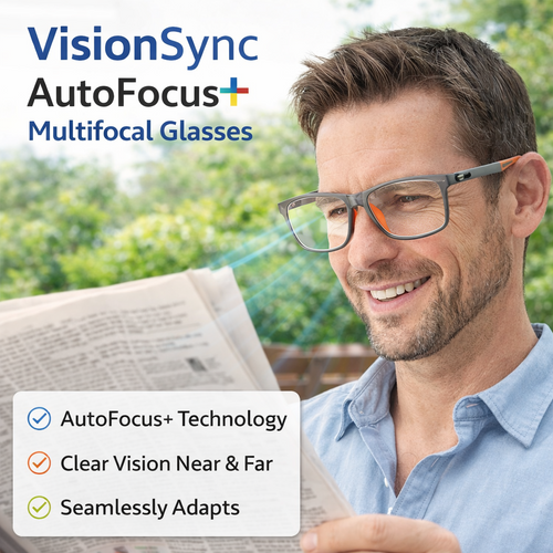 🏆AutoFocus+ Multifocal Glasses🔥Ultra Light Highgrade Reading Glasses👍Blocks Blue Light, Radiation, and ultraviolet rays, Relieves Eye Fatigue👓️