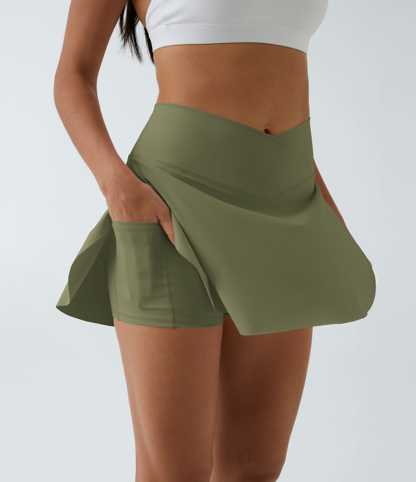 Pocket 2-in-1 Cool Touch Tennis Skirt-Lucid-Longer Length-UPF50+